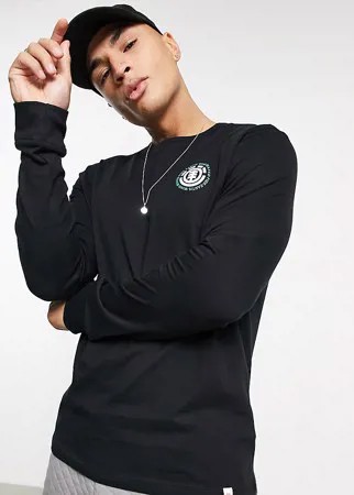 Черный лонгслив с принтом на спине Element Seal - эксклюзивно на ASOS-Черный цвет