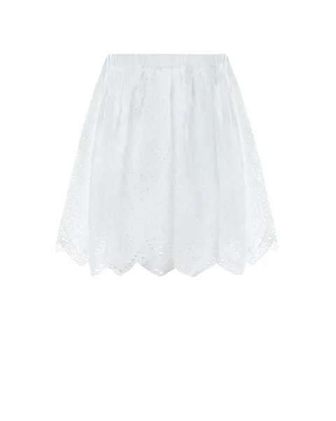 Белая юбка с перфорированным узором Arc-en-ciel детская