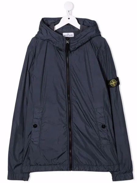 Stone Island Junior куртка с нашивкой-логотипом