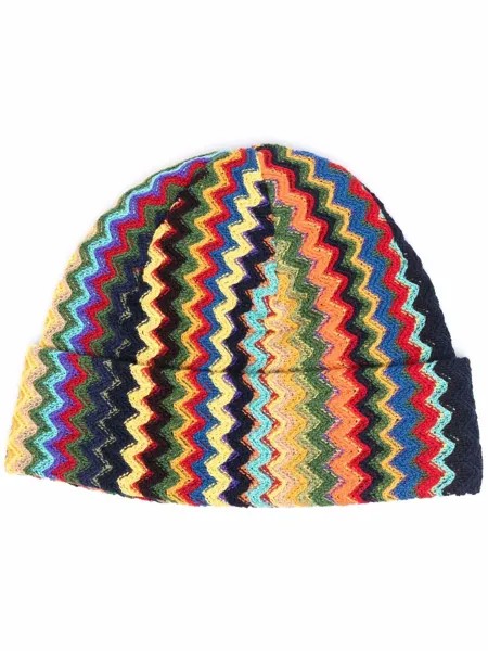 Missoni шапка бини с узором зигзаг