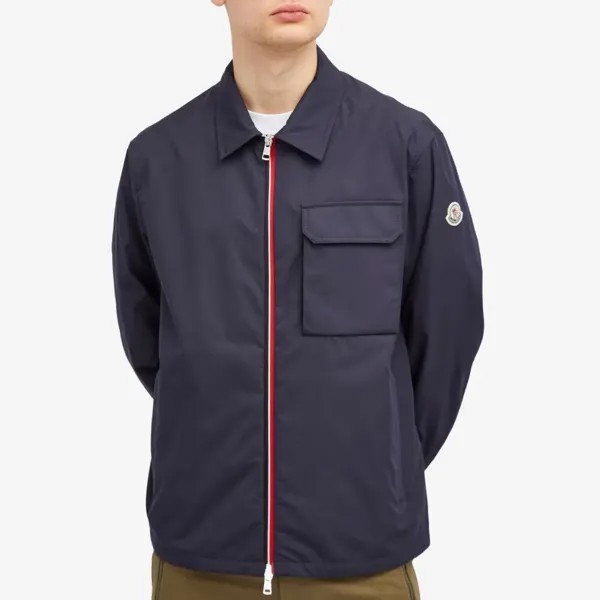 Moncler Epte Micro Мягкая нейлоновая куртка, синий