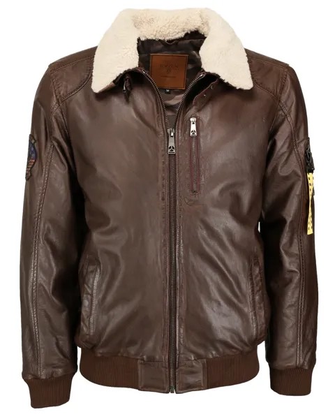 Кожаная куртка TOP GUN TG20193144, коричневый