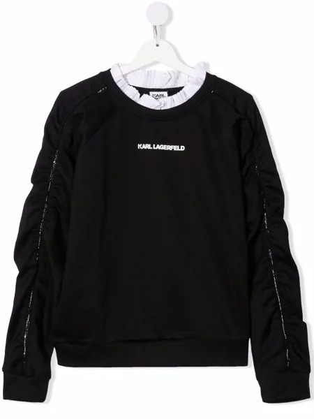 Karl Lagerfeld Kids толстовка с оборками