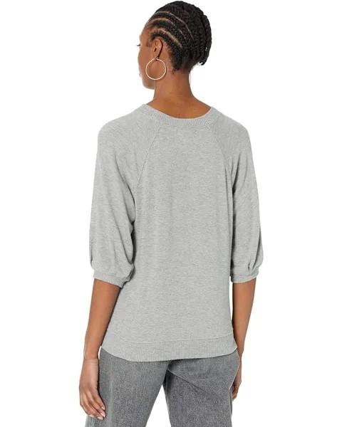 Свитер Three Dots Raglan Hacci Sweatshirt, цвет Heather