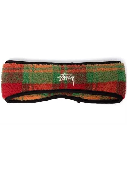 Stussy Polar embroidered-logo fleece headband