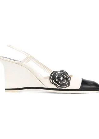 Chanel Pre-Owned туфли на платформе с ремешком на щиколотке