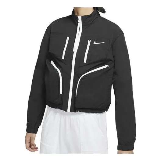 Куртка спортивная техническая упаковка тканая куртка Nike, черный