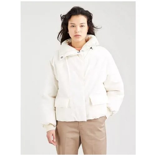 Пуховик Levi's Women Mio Rvs Down Pillow Puffer, размер XL, buttercream