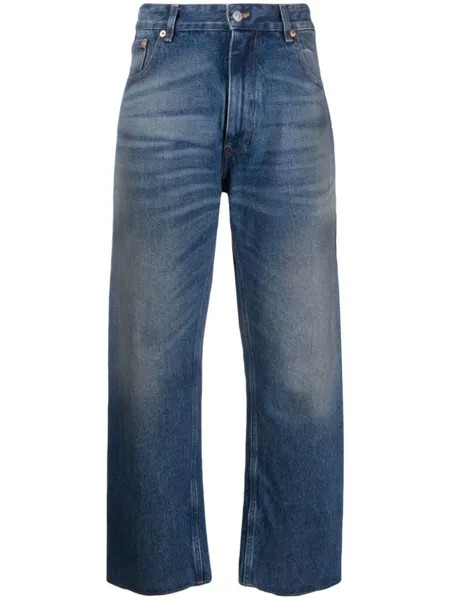 MM6 Maison Margiela прямые джинсы средней посадки, синий