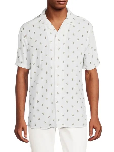 Рубашка с принтом черепа Eleven Paris, цвет Cactus Print