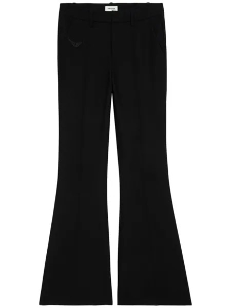 Zadig&Voltaire расклешенные брюки Prevy, черный