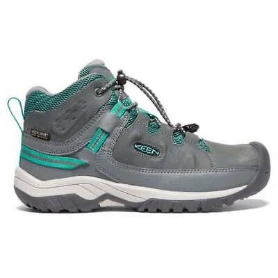 Серые повседневные ботинки Keen Targhee Mid Waterproof Hiking Youth Girls 1026301