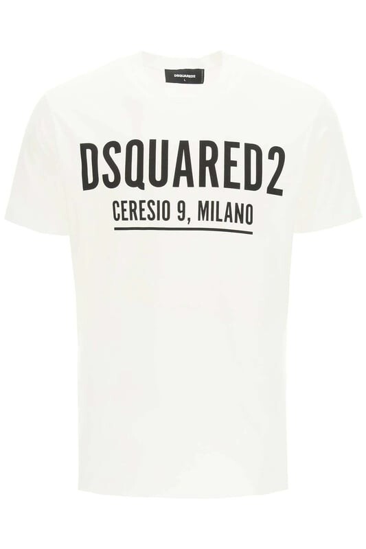 Значок футболки для человека в белом цвете Dsquared2, белый