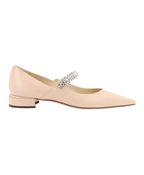 Лакированные туфли с ремешком из кристаллов Jimmy Choo, розовый