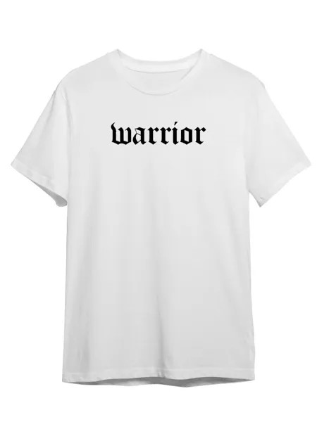 Футболка унисекс Каждому Своё Warrior/Готика/Воин STGO11N белая 4XL