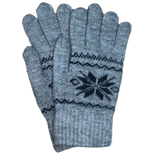 Женские перчатки зимние теплые с рисунком