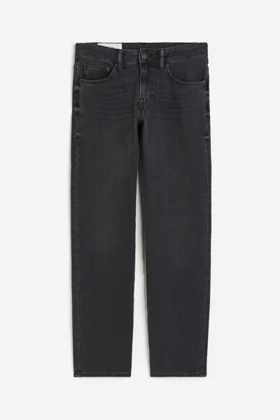 Джинсы H&M Xfit Straight Regular, темно-серый