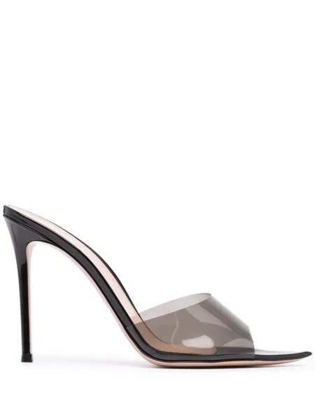 Gianvito Rossi лакированные мюли Elle, черный