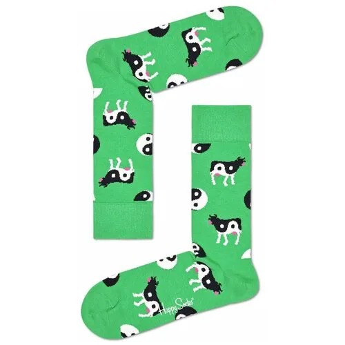 Носки унисекс Ying Yang Cow Sock с коровами 29, зеленый