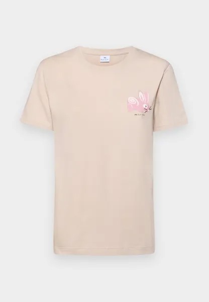 Футболка с набивным рисунком WOMENS BUNNY T-SHIRT PS Paul Smith, бежевый