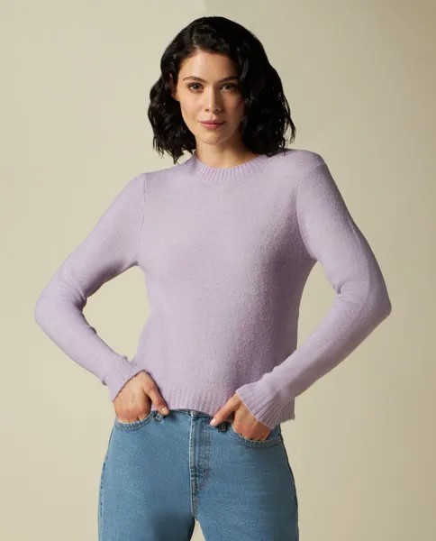 Женский трикотажный пуловер из эластичной ткани Iwie, электрический синий