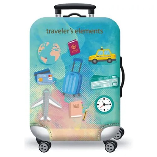 Чехол на чемодан M SUPRA подходит для чемоданов размера M / Товары для путешествий / В поездку / Защитный чехол для багажа