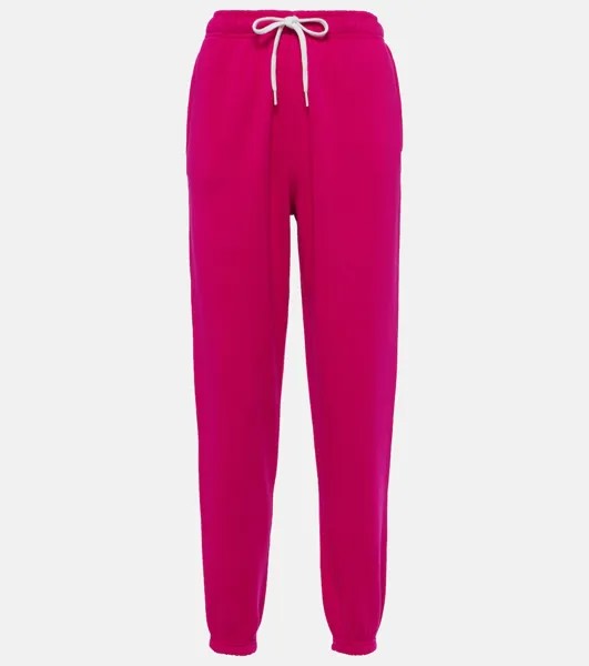 Спортивные брюки из хлопкового джерси Polo Ralph Lauren, розовый