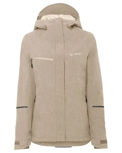Куртка женская yaras теплая дождевик Vaude, бежевый