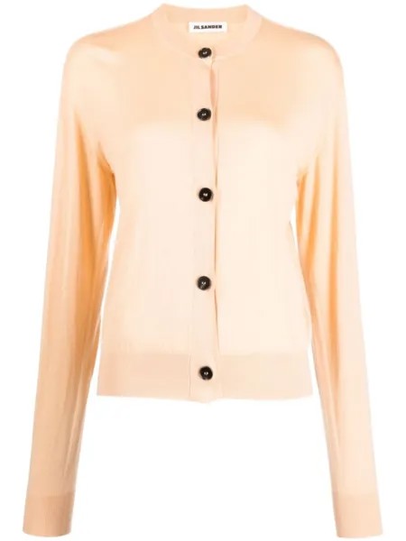 Jil Sander кардиган тонкой вязки, нейтральный цвет
