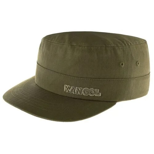 Кепка KANGOL, хлопок, подкладка, размер 56, зеленый