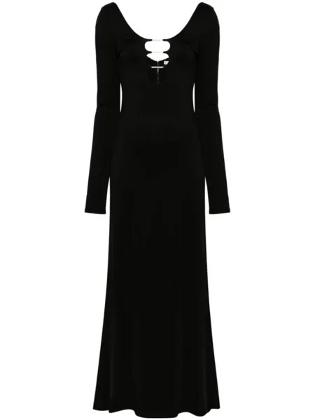 Alice + olivia платье макси Kalena с вырезом, черный