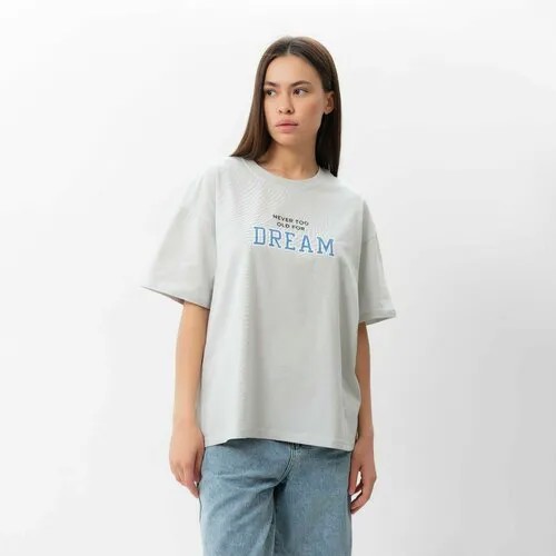 Футболка MIST Pleasure, размер 42-44, серый..
