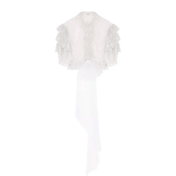 Укороченная кружевная блуза Rodarte