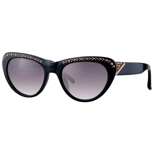 Солнцезащитные очки Agent Provocateur, кошачий глаз, оправа: пластик, градиентные, для женщин, черный