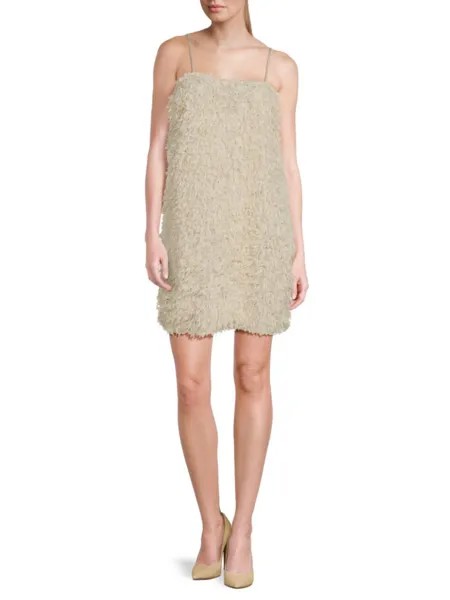 Мини-платье Kari с бахромой Vero Moda, цвет Birch