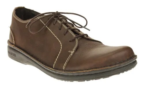 Кожаные оксфорды унисекс Footprints By Birkenstock Sheffield, темно-коричневые