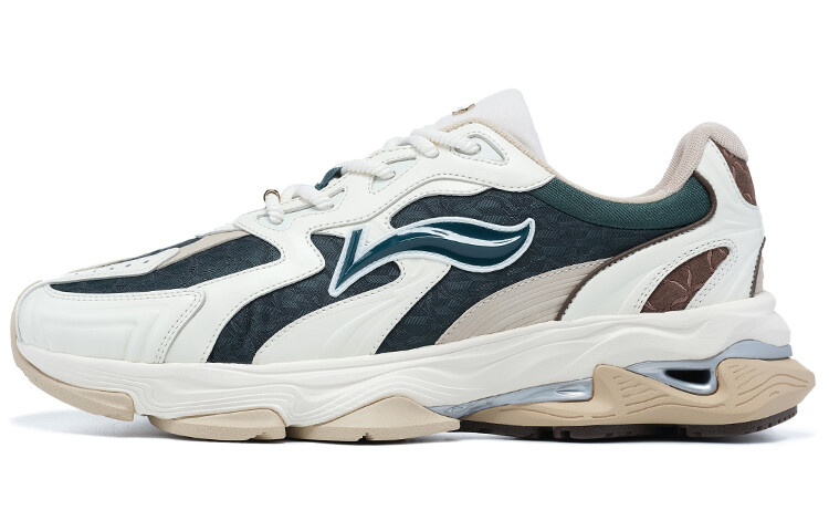 Кроссовки LI-NING 1990 Lava Lifestyle Shoes Men Low-top Green, зеленый