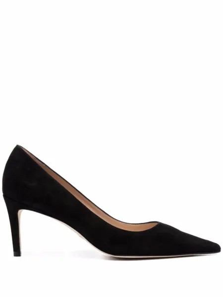 Stuart Weitzman туфли-лодочки Sue 75 с заостренным носком, черный