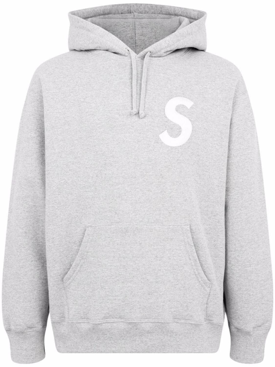Худи с логотипом Supreme, серый