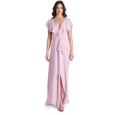 Женское фиолетовое вечернее платье подружки невесты BCBGMAXAZRIA Evette 6 BHFO 3316