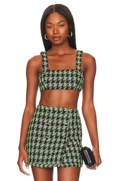 Топ MAJORELLE Avanti Crop, цвет Electric Green Tweed