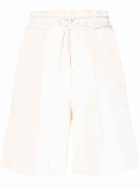 MSGM шорты с тисненым логотипом