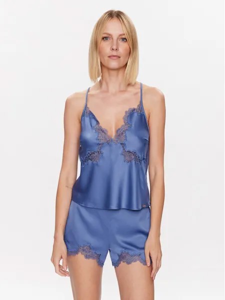 Пижамная футболка базового кроя Hunkemöller, синий