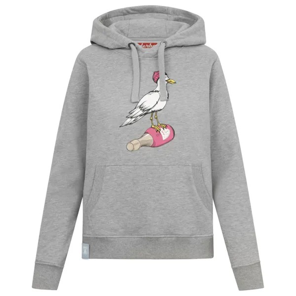 Толстовка с капюшоном Derbe Women's Sturmmöwin, цвет Grey Melange