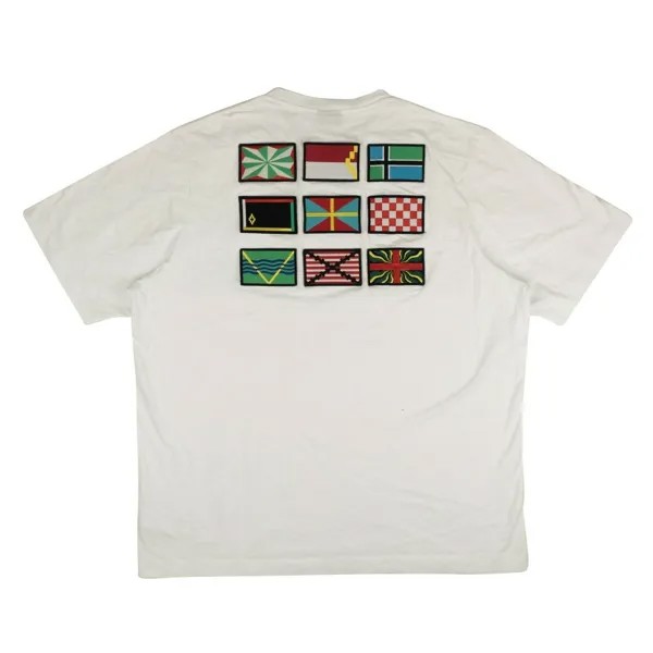 Белый - Футболка с коротким рукавом Harrods Nine Flags Marcelo Burlon, белый