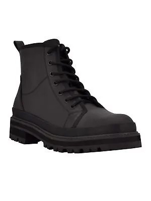 Мужские черные ботинки CALVIN KLEIN на платформе 1 дюйм Bsboot с круглым носком на блочном каблуке 7