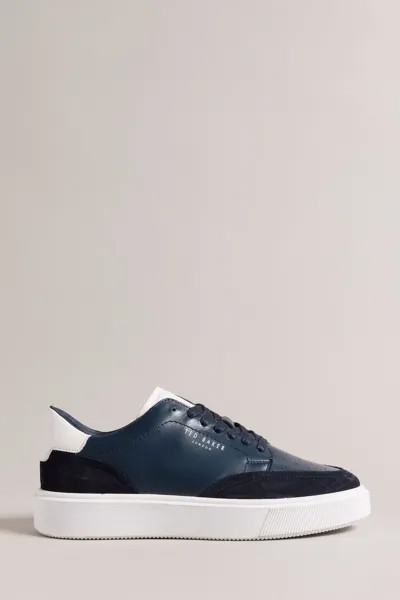 Синие спортивные туфли на нескользящей подошве и замше Ted Baker, синий