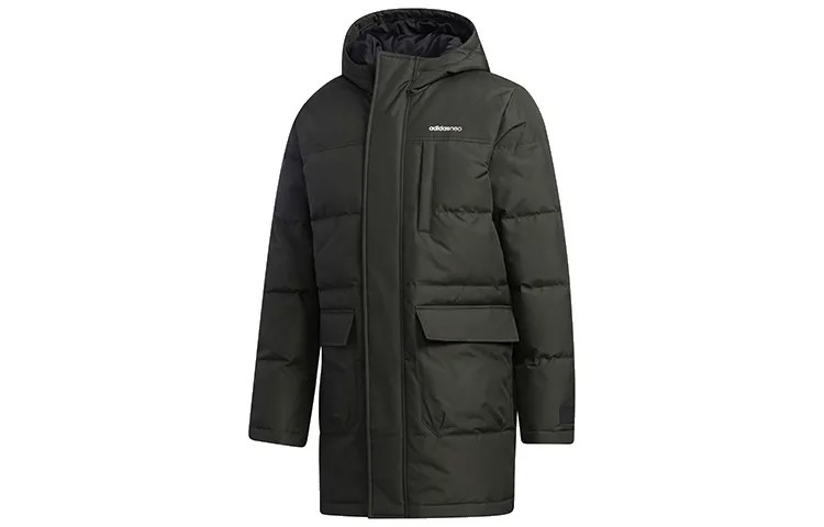 Мужской пуховик adidas neo, Темно коричневый