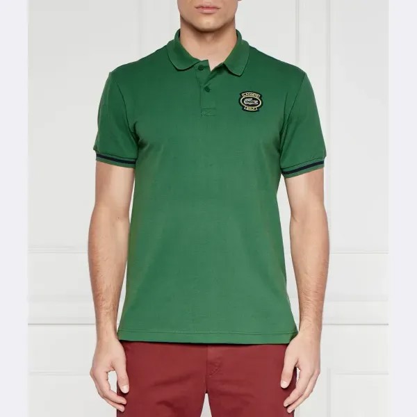 Рубашка поло стандартного кроя Lacoste, зеленый