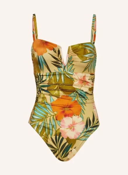 Купальник island tropical Lauren Ralph Lauren, зеленый